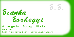 bianka borhegyi business card